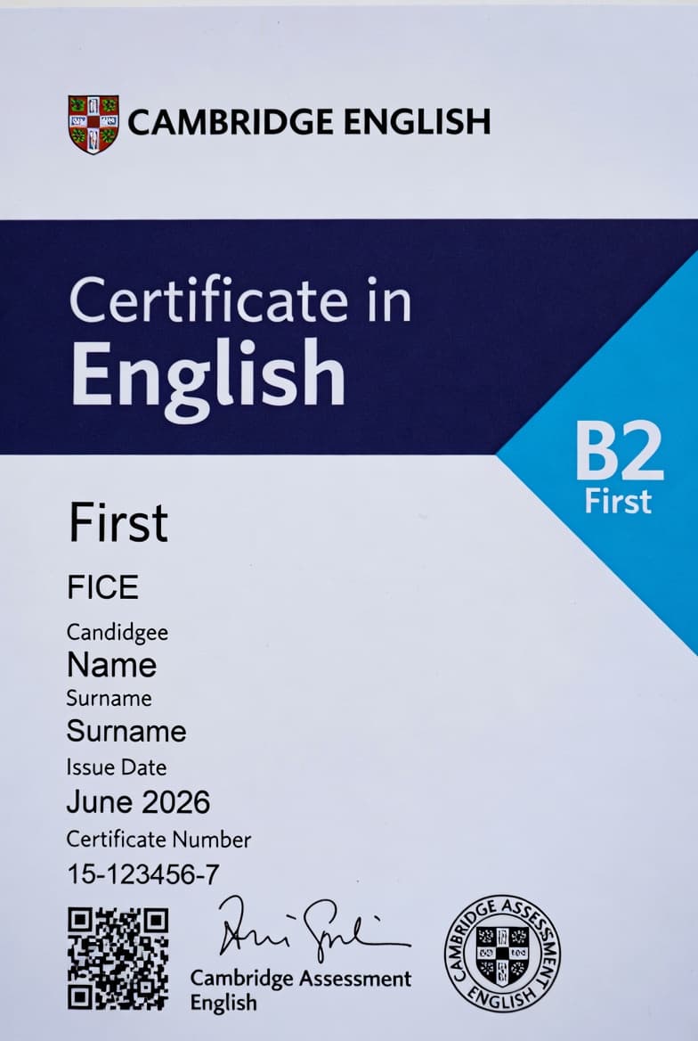 FCE (B2 level)